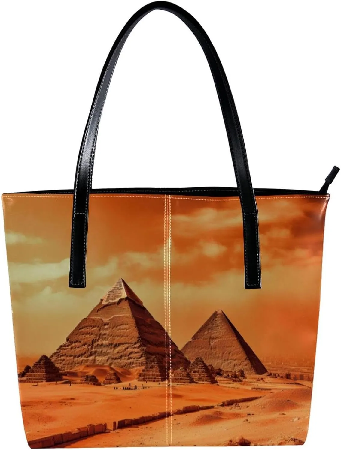 Purses for Women,Tote Bag Aesthetic,Women's Tote Handbags,Ancient Egyptian Pyramid