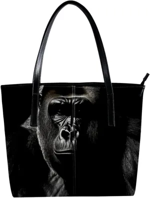 Purses for Women,Tote Bag Aesthetic,Women's Tote Handbags,Angry Animal Gorilla
