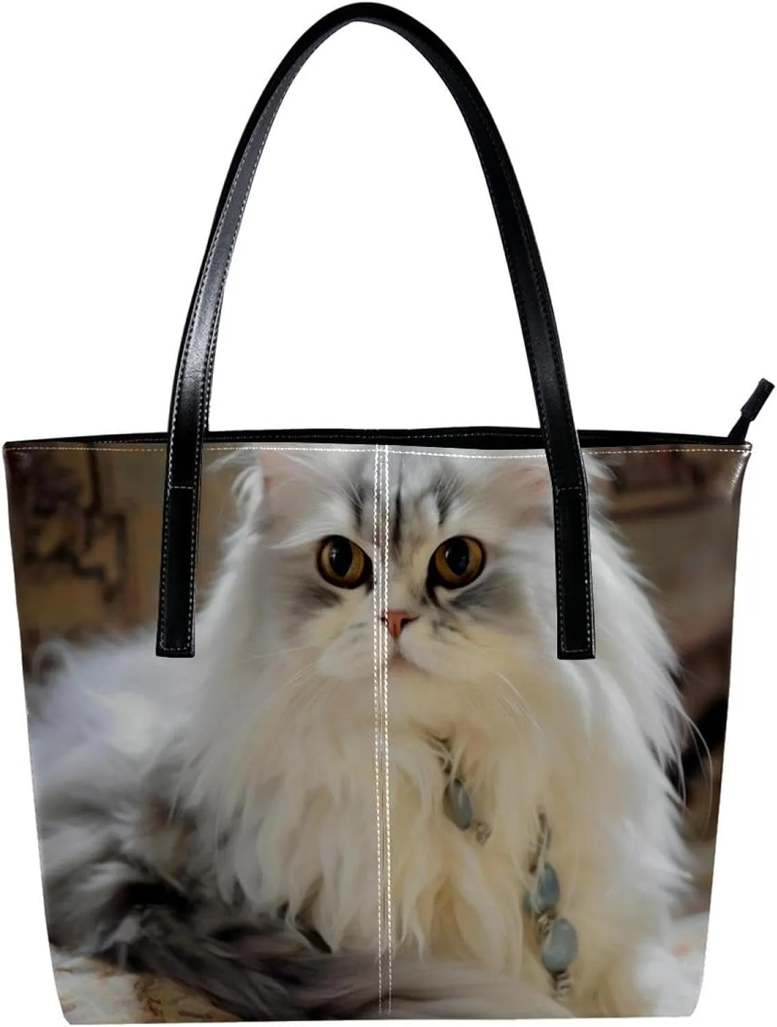 Purses for Women,Tote Bag Aesthetic,Women's Tote Handbags,Angry Cat Looking at You