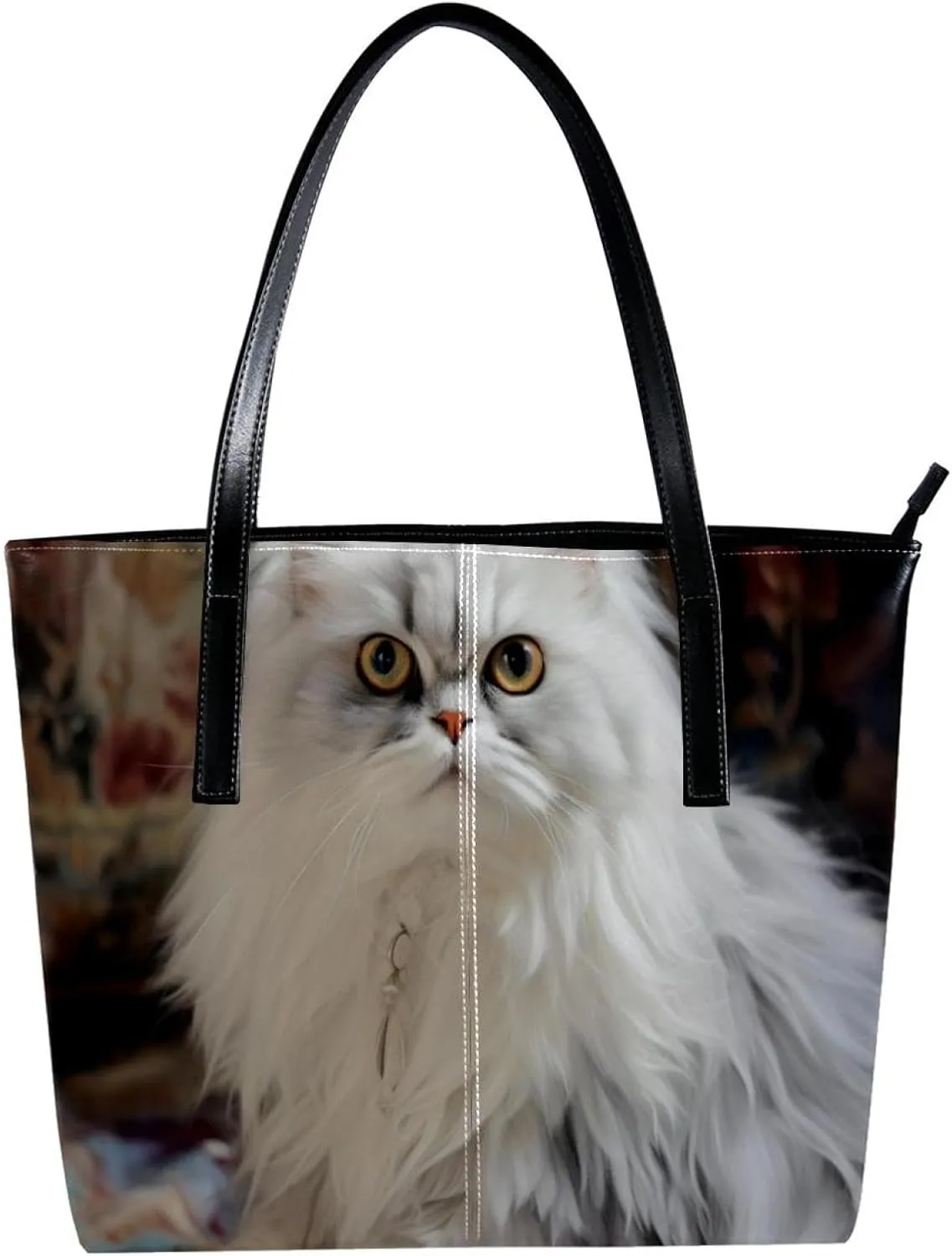 Purses for Women,Tote Bag Aesthetic,Women's Tote Handbags,Angry Cat Looking at You