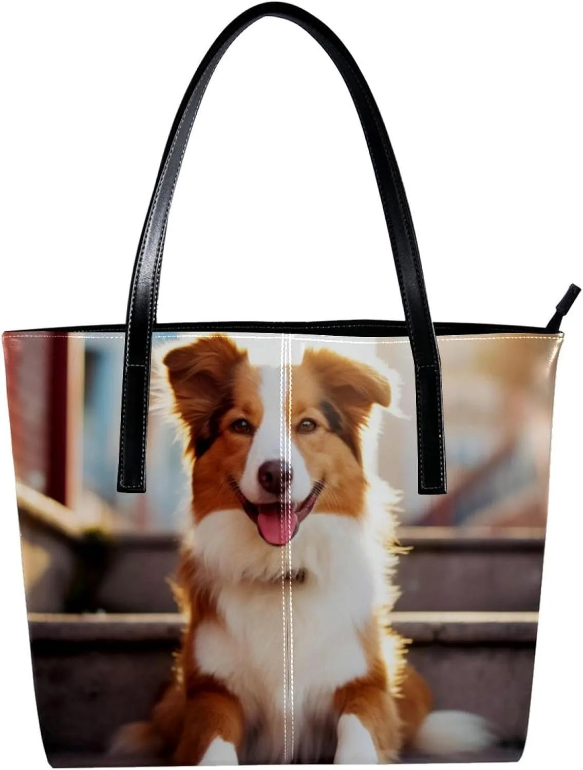 Purses for Women,Tote Bag Aesthetic,Women's Tote Handbags,Border Collie Dog