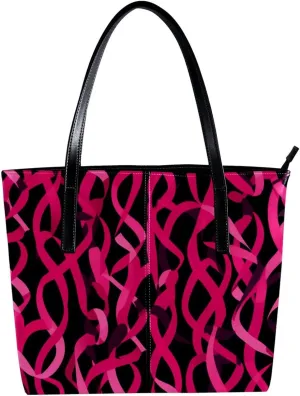 Purses for Women,Tote Bag Aesthetic,Women's Tote Handbags,Breast Cancer Ribbon Pink