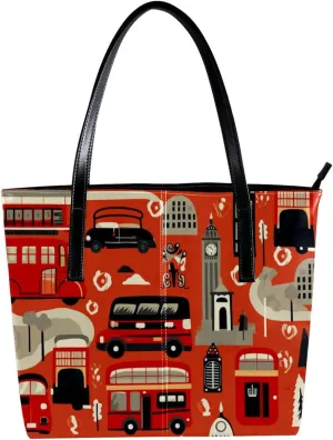 Purses for Women,Tote Bag Aesthetic,Women's Tote Handbags,British Travel Architecture