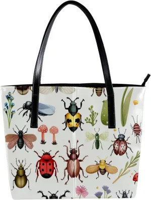 Purses for Women,Tote Bag Aesthetic,Women's Tote Handbags,Cartoon Jungle Small Animals