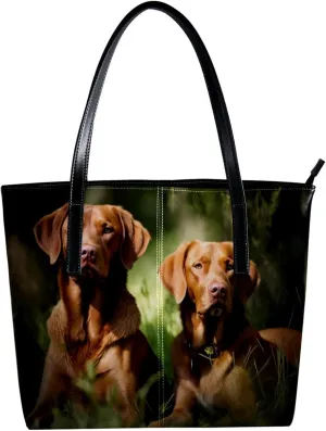 Purses for Women,Tote Bag Aesthetic,Women's Tote Handbags,Dog Bordeaux Pet Jungle