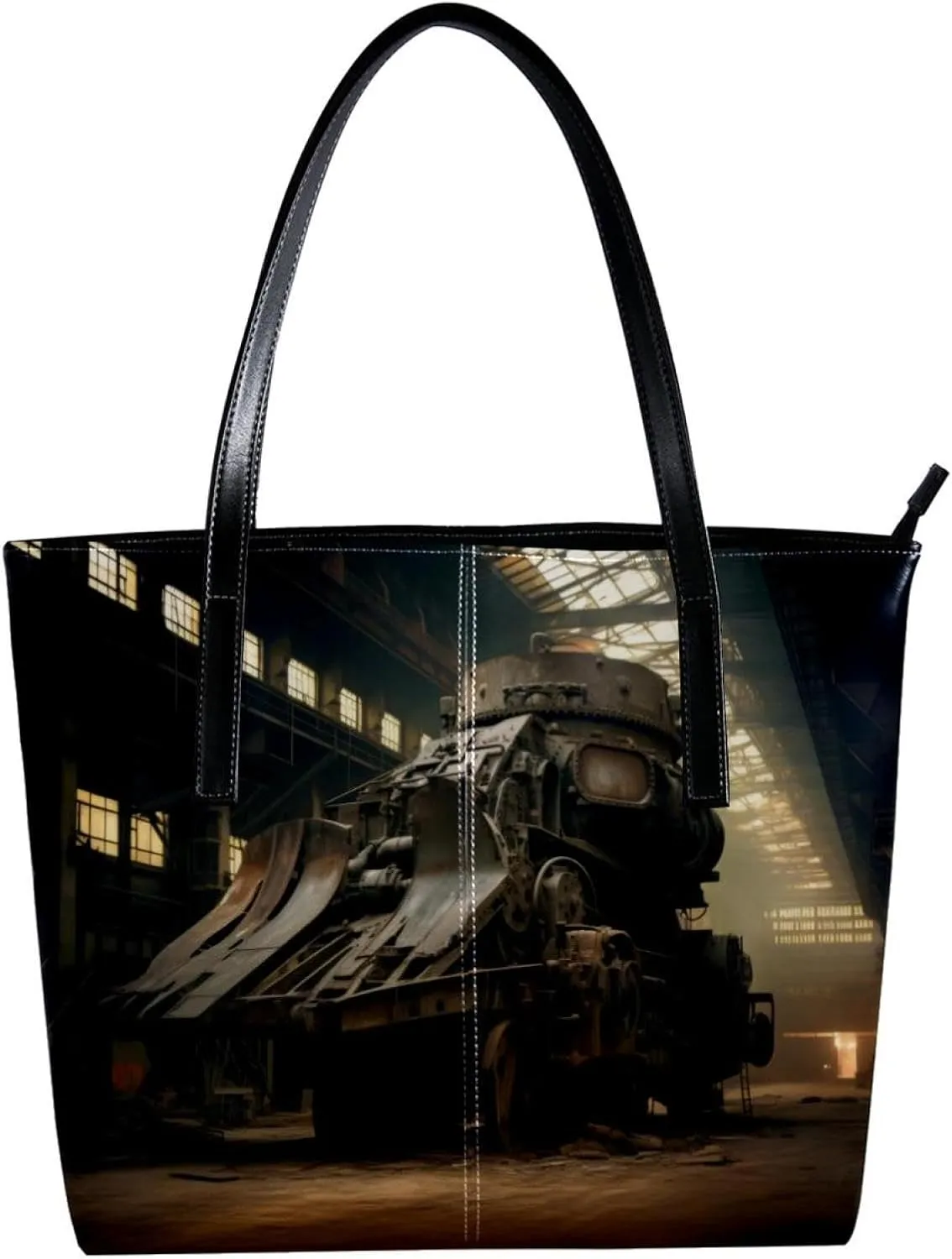 Purses for Women,Tote Bag Aesthetic,Women's Tote Handbags,Retro Machine Part Art Pattern
