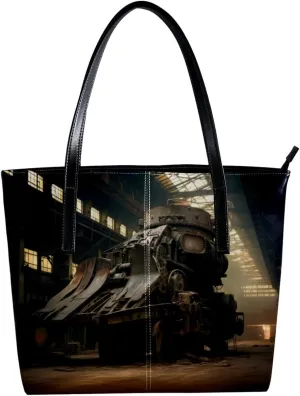 Purses for Women,Tote Bag Aesthetic,Women's Tote Handbags,Retro Machine Part Art Pattern