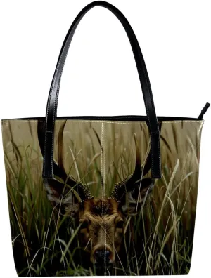 Purses for Women,Tote Bag Aesthetic,Women's Tote Handbags,Wild Deer African Grasslands