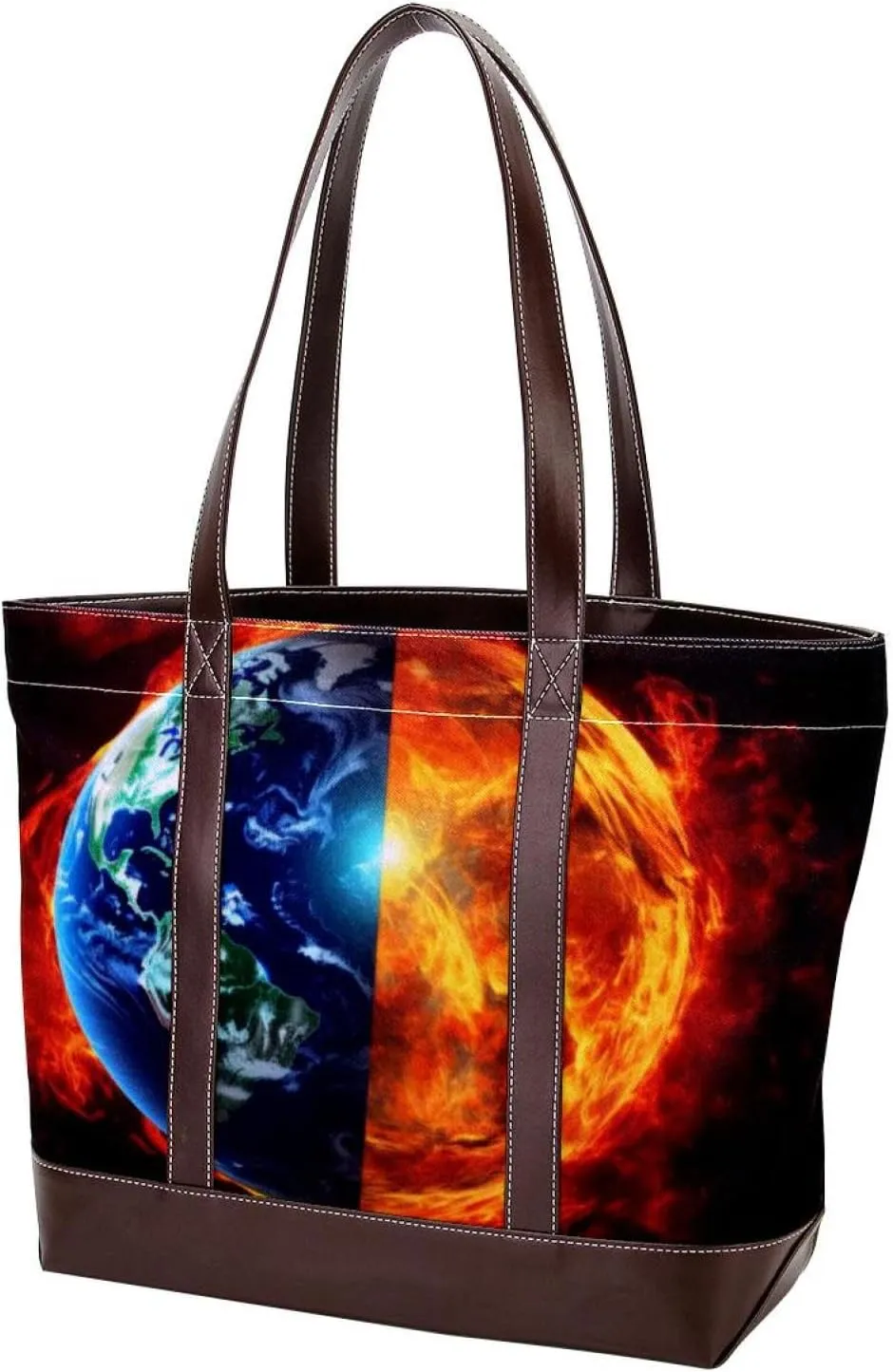 Purses for Women,Tote Bag for Women,Handbags for Women,3D Yin Yang Gossip Sun Earth