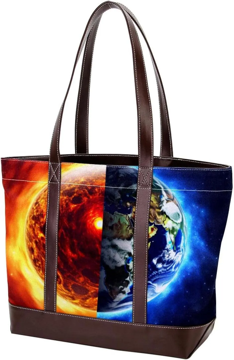 Purses for Women,Tote Bag for Women,Handbags for Women,3D Yin Yang Gossip Sun Earth