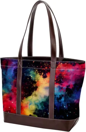 Purses for Women,Tote Bag for Women,Handbags for Women,Abstract Galaxy Nebula