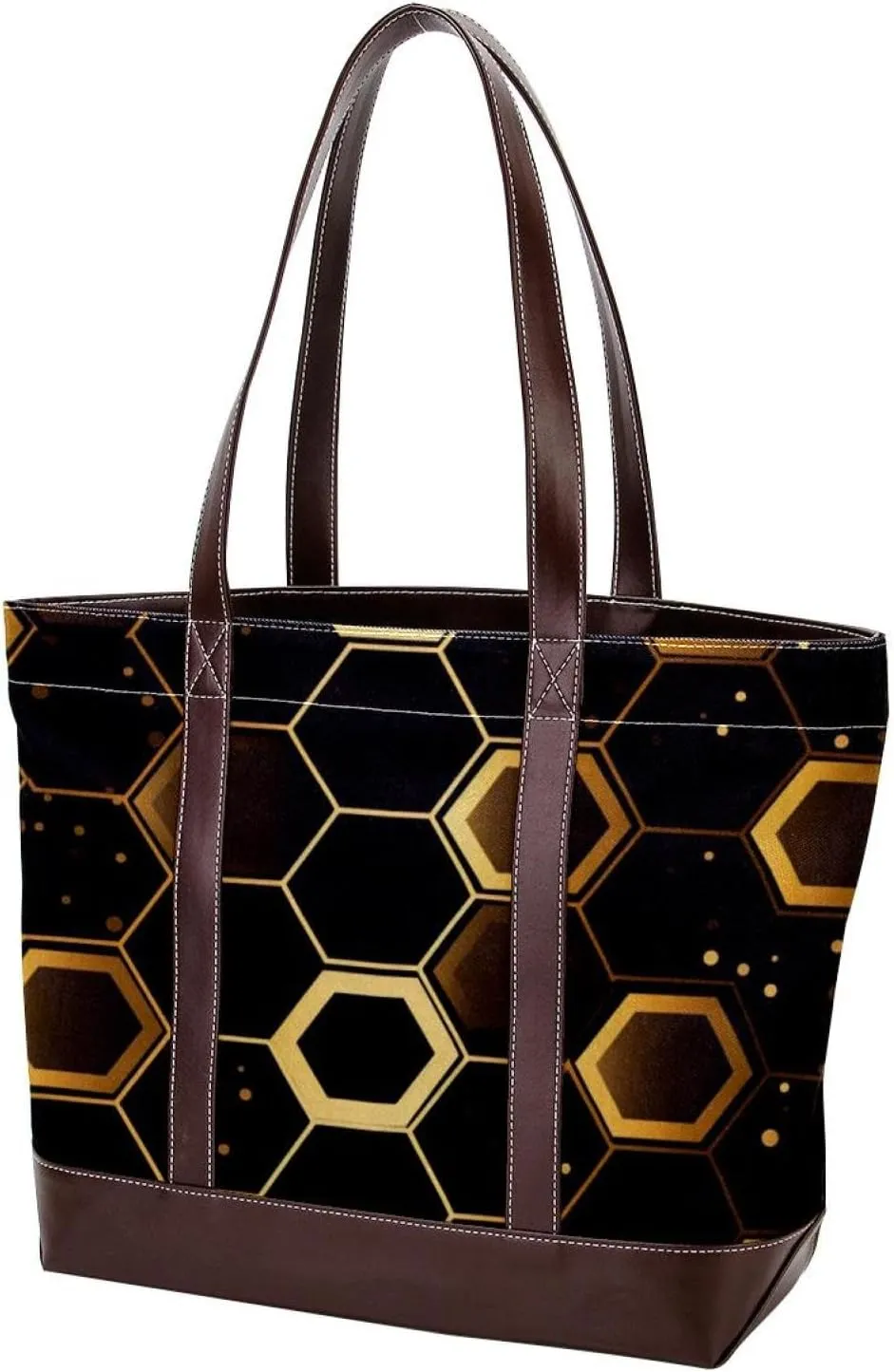 Purses for Women,Tote Bag for Women,Handbags for Women,Abstract Geometric Hexagon