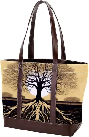 Purses for Women,Tote Bag for Women,Handbags for Women,African Grassland Tree Root