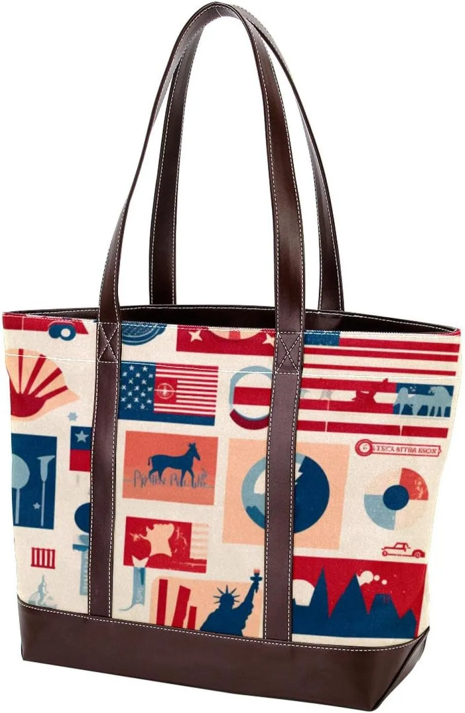 Purses for Women,Tote Bag for Women,Handbags for Women,American Independence Day Map