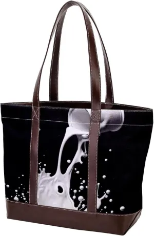 Purses for Women,Tote Bag for Women,Handbags for Women,Black White Milk