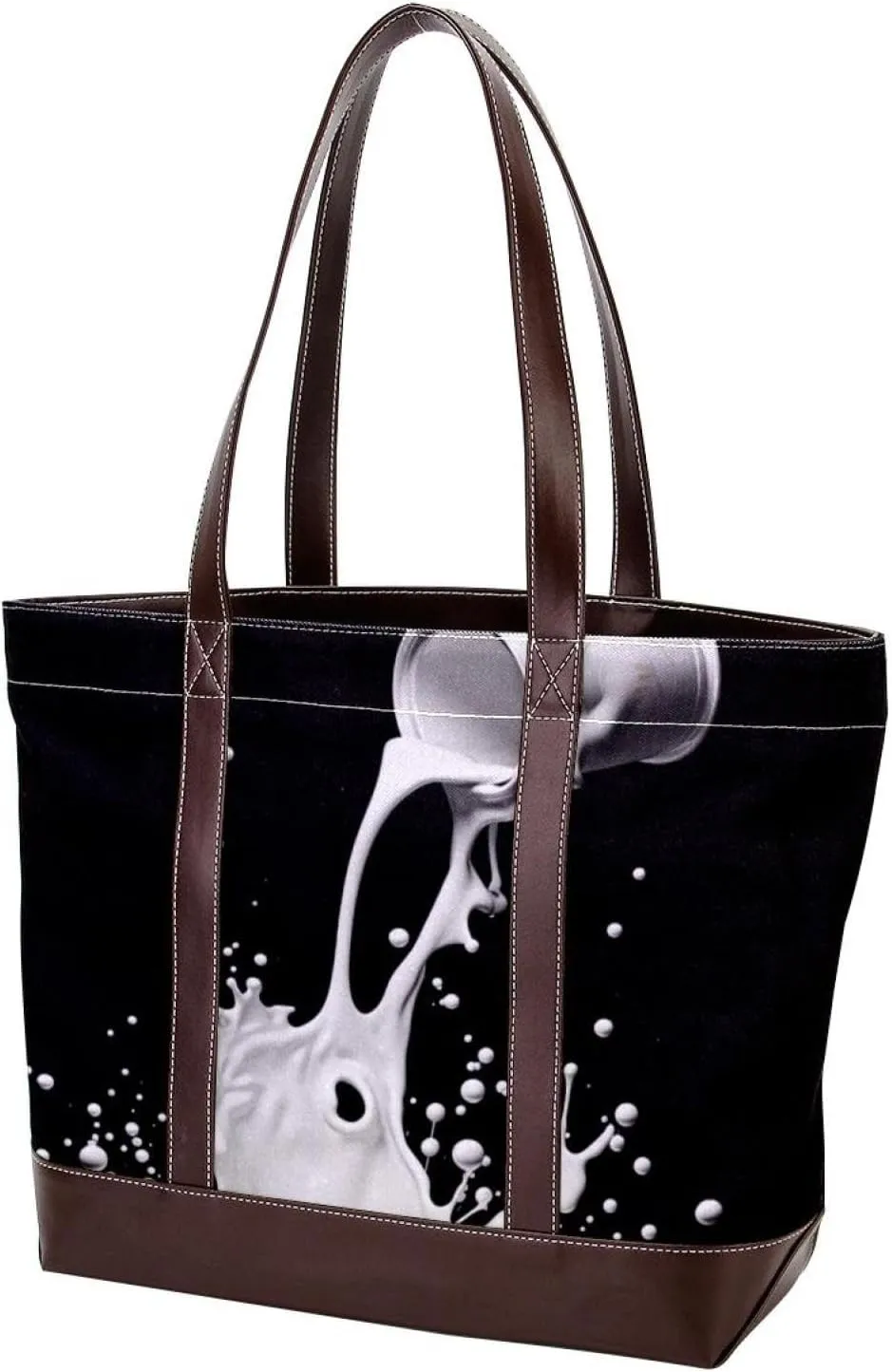 Purses for Women,Tote Bag for Women,Handbags for Women,Black White Milk