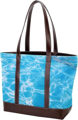 Purses for Women,Tote Bag for Women,Handbags for Women,Blue Sea Water Pool
