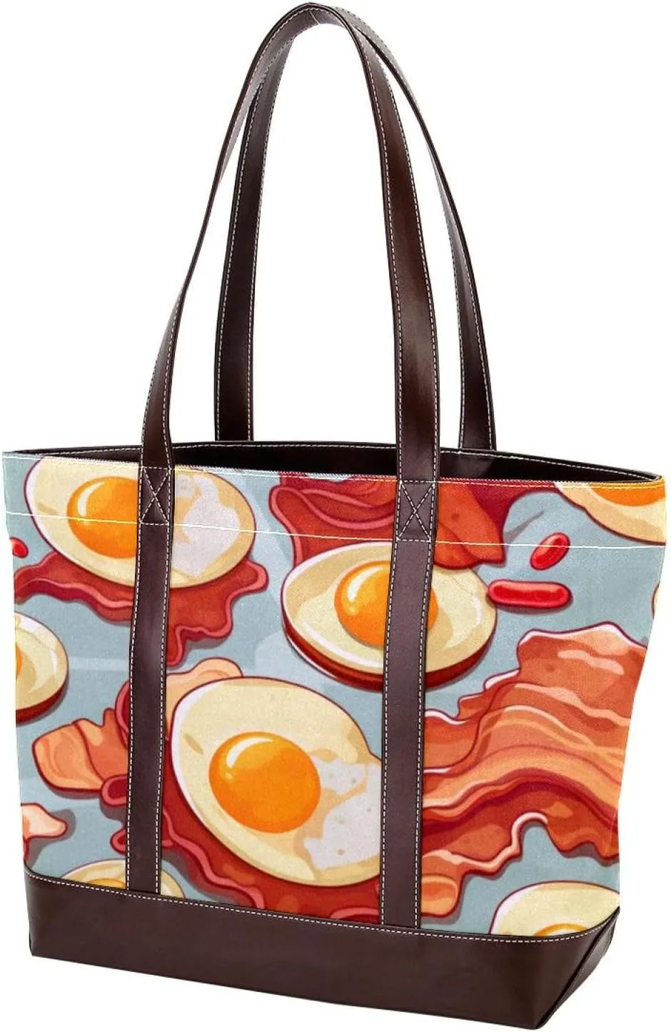 Purses for Women,Tote Bag for Women,Handbags for Women,Breakfast Bacon and Eggs