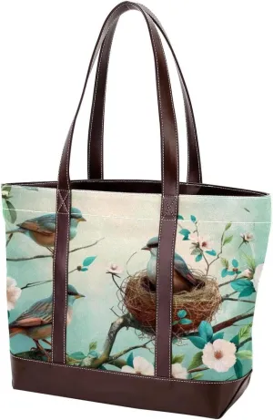 Purses for Women,Tote Bag for Women,Handbags for Women,Easter Blue Bird Egg