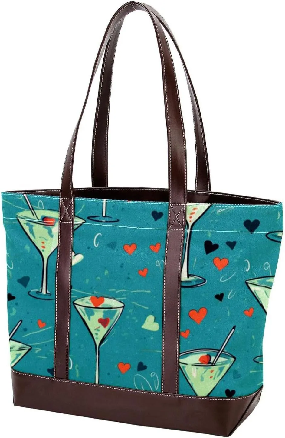 Purses for Women,Tote Bag for Women,Handbags for Women,Fruit Cocktail Glass