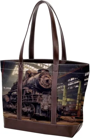 Purses for Women,Tote Bag for Women,Handbags for Women,Retro Machine Part Art Pattern
