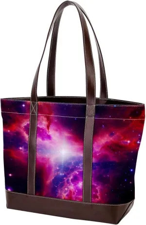 Purses for Women,Tote Bag for Women,Handbags for Women,Universe Galaxy and Nebula