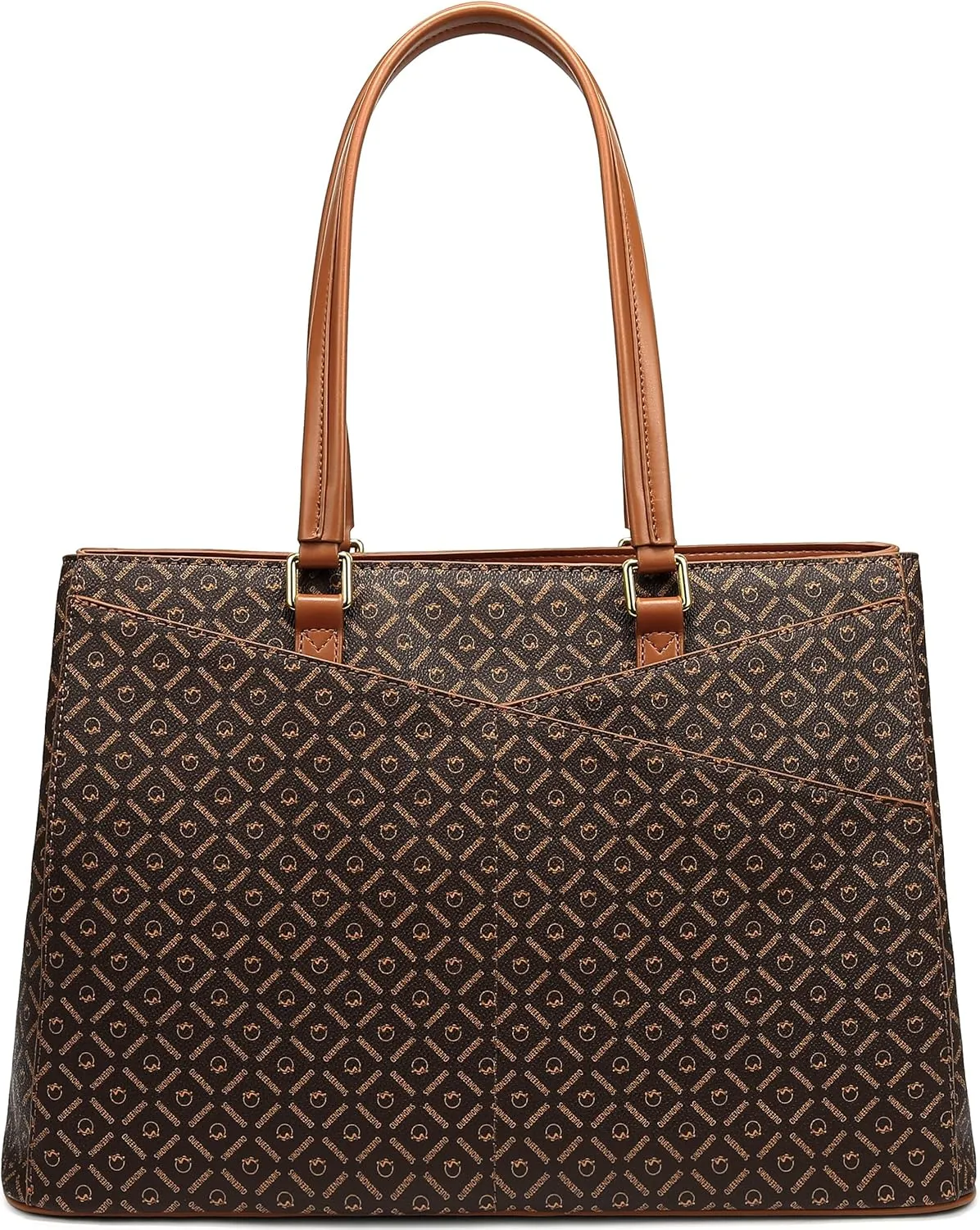Queenoris Tote Bag for Women, 15.6 inch Laptop Large Capacity Top Handle Handbag Work Bags Computer Bag Office Briefcase