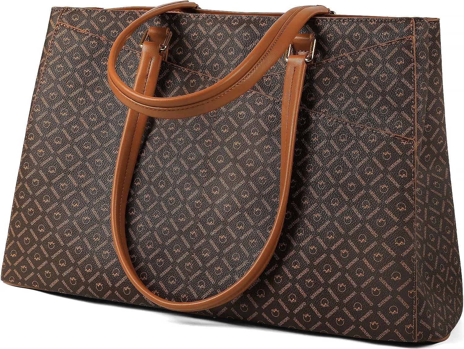 Queenoris Tote Bag for Women, 15.6 inch Laptop Large Capacity Top Handle Handbag Work Bags Computer Bag Office Briefcase