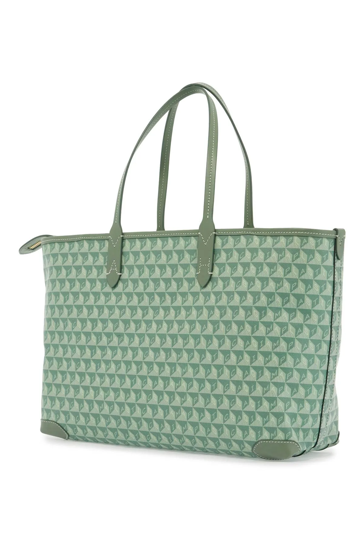 "i am a plastic bag eyes zipped tote bag