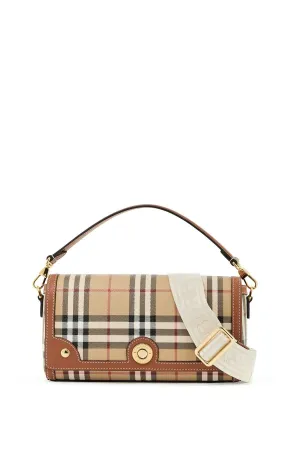 "shoulder Bag With Check Pattern Notes