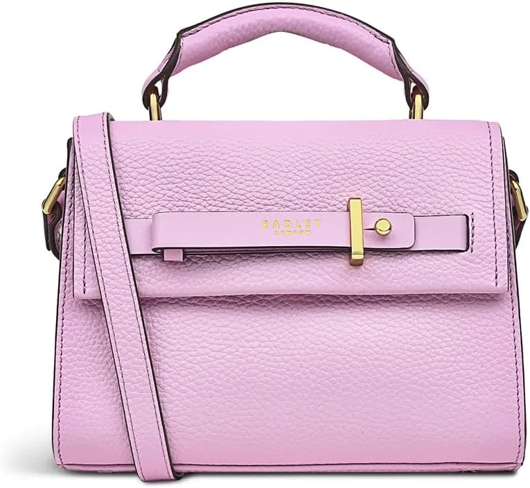 RADLEY London Islington Way Women's Mini Leather Flapover Crossbody Bag, Sugar Pink