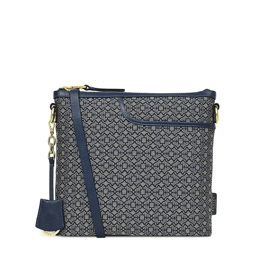 Radley Pockets 2.0 Heirloom Medium Ziptop Crossbody Bag - Goose Grey