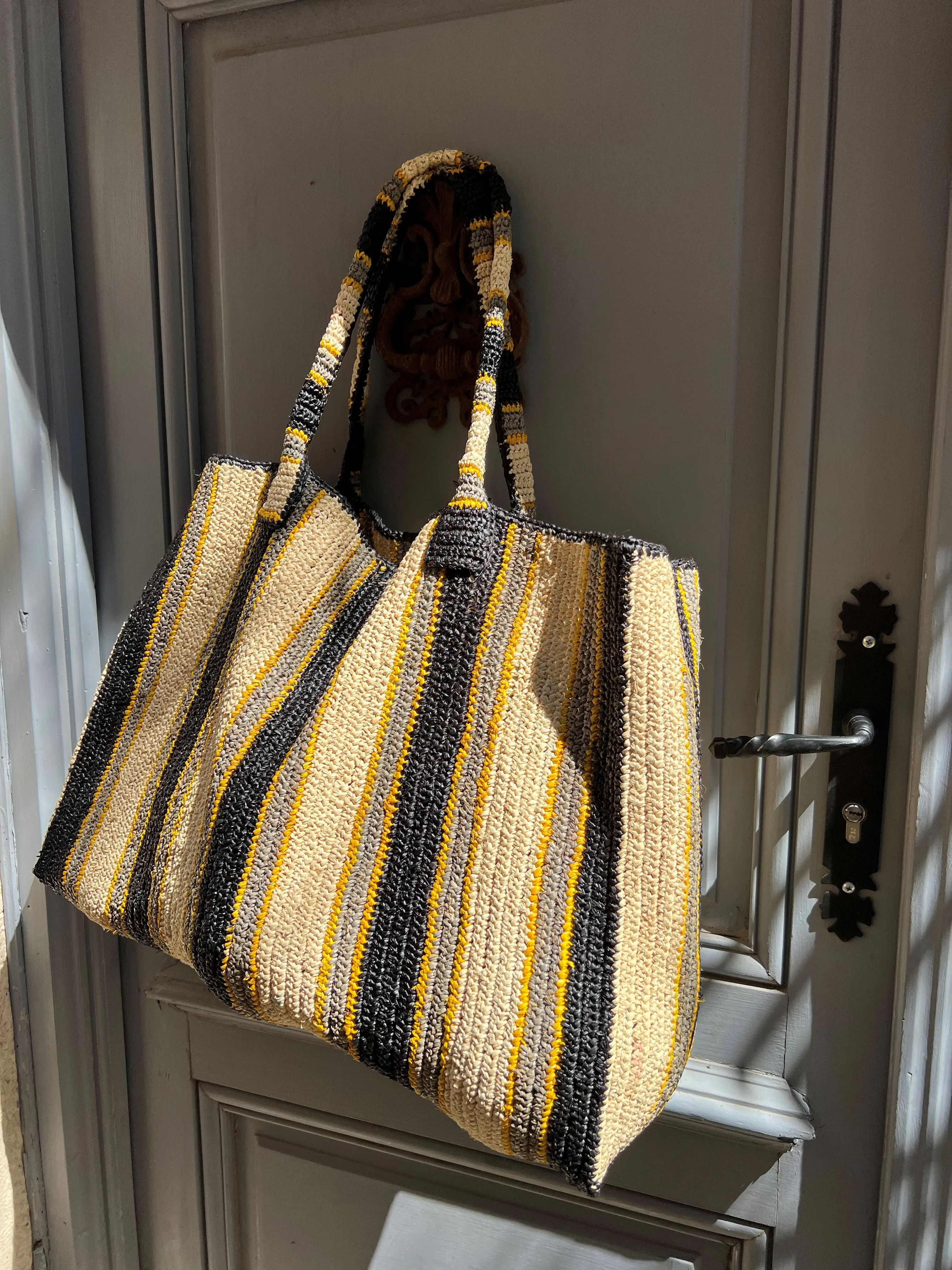 Raffia Bag Little Sister 'Lemon Spritz'