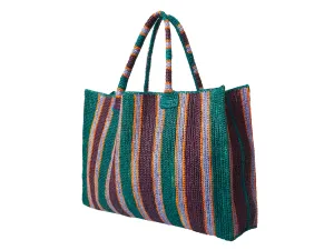 Raffia Bag Weekender Roadtrip jungle mix