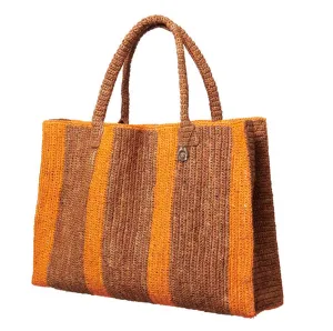 Raffia Bag Weekender sugar-orange
