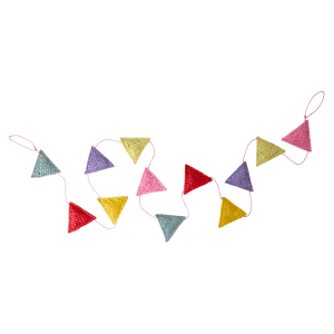Raffia Garland - Multicolor