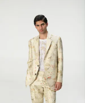Rana Blazer Silk Brocade Ivory
