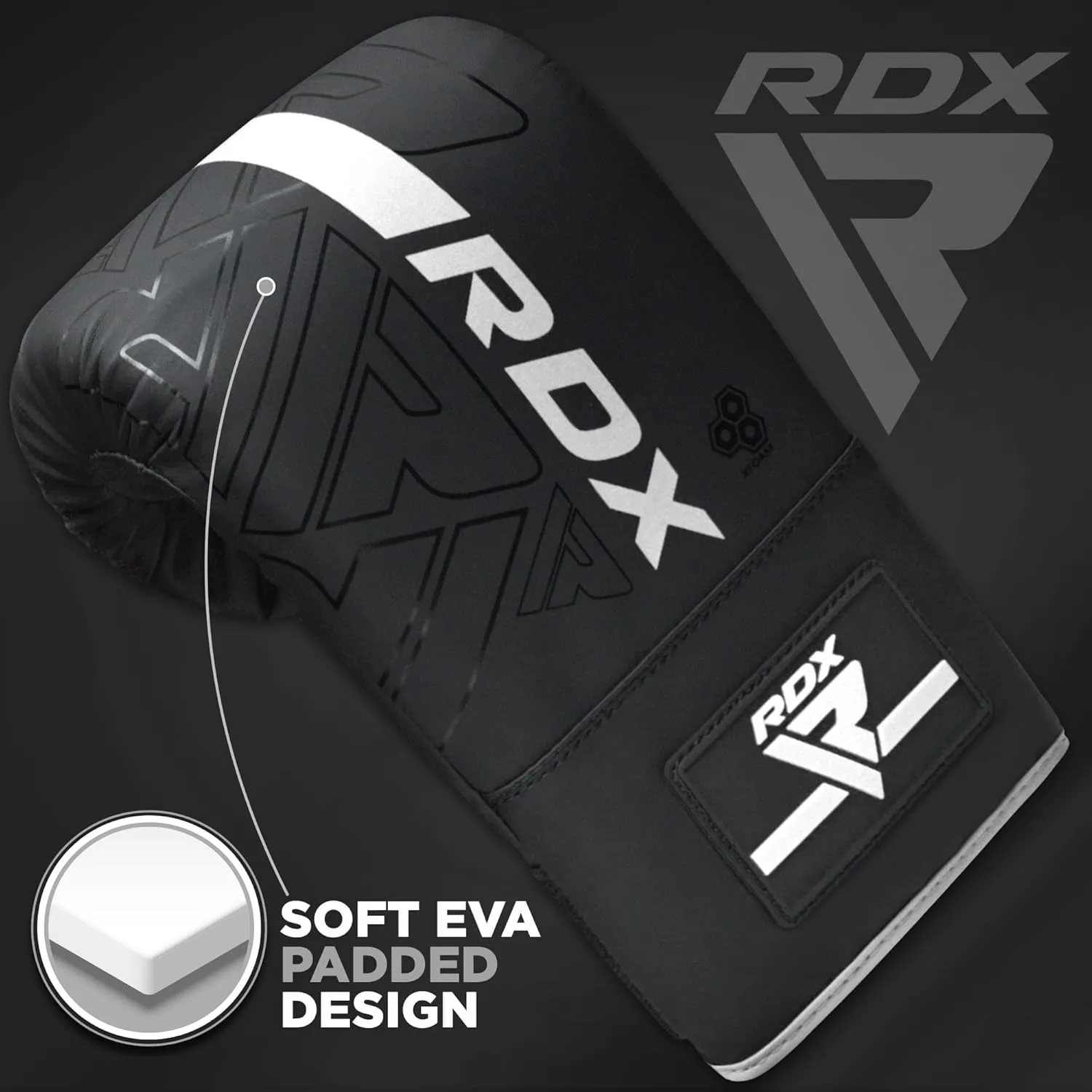 RDX Bag Gloves Boxing Punching Mitts, Maya Hide Leather, Padding, Ventilated Palm, MMA Heavy Punch Training, Muay Thai Kickboxing Focus Pads Double End Speed Ball Workout, Adult Men Women