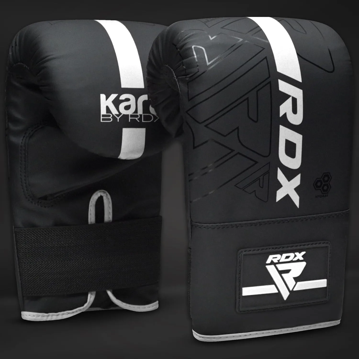 RDX Bag Gloves Boxing Punching Mitts, Maya Hide Leather, Padding, Ventilated Palm, MMA Heavy Punch Training, Muay Thai Kickboxing Focus Pads Double End Speed Ball Workout, Adult Men Women