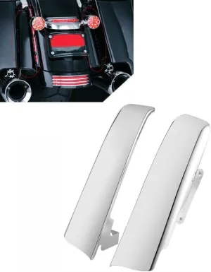 Rear Saddlebag Gap Filler Strips for 2014-2023 Harley Touring Road King Road Glide Electra Glide Ultra Limited (14-23 Chrome)
