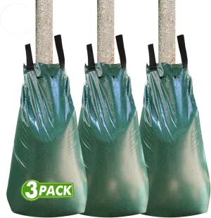 Remiawy Tree Watering Bag, 20 Gallon Slow Release Watering Bag for Trees, Irrigation Bag Made of Durable PVC Material with Zipper (3 Pack 5-8 Hours Releasing Time)