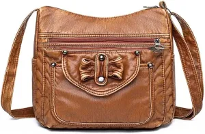 Retro Large Capacity&;Women’s Shoulder Hobo Purse Crossbody Handbag for Commute Work
