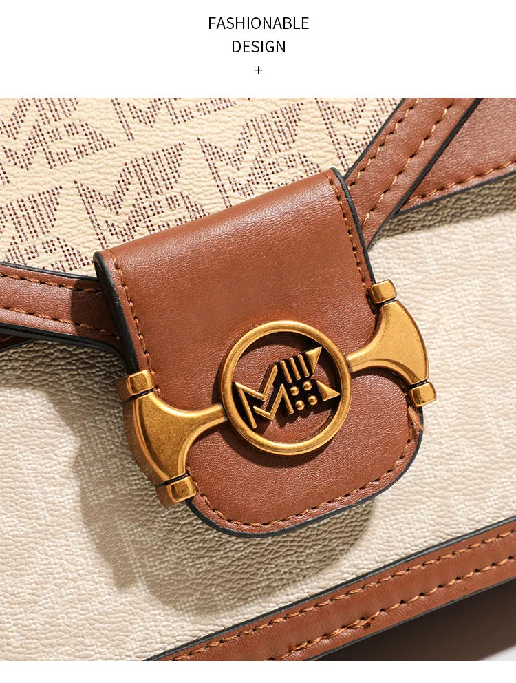 Retro Print Small Square Shoulder Bag - Elegant & Versatile Shoulder Bag