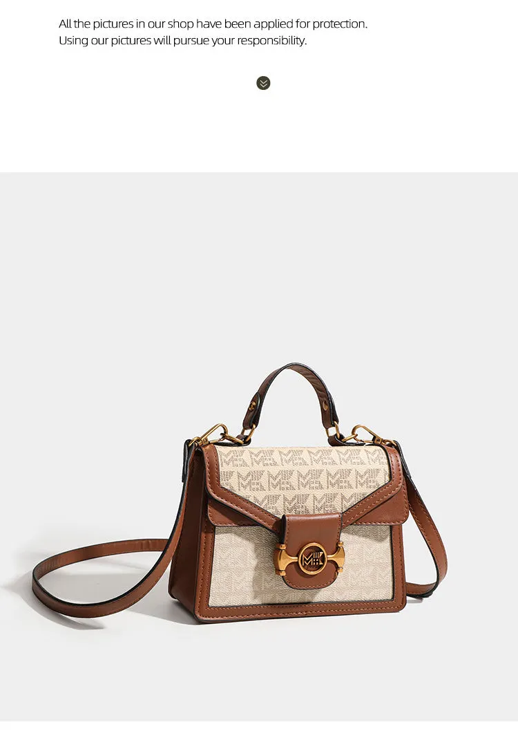Retro Print Small Square Shoulder Bag - Elegant & Versatile Shoulder Bag
