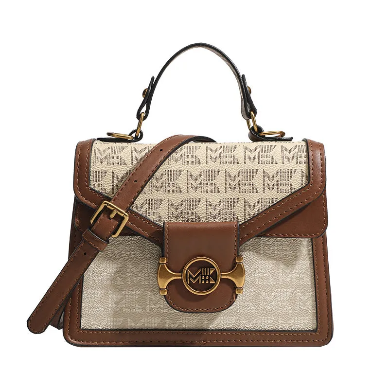 Retro Print Small Square Shoulder Bag - Elegant & Versatile Shoulder Bag