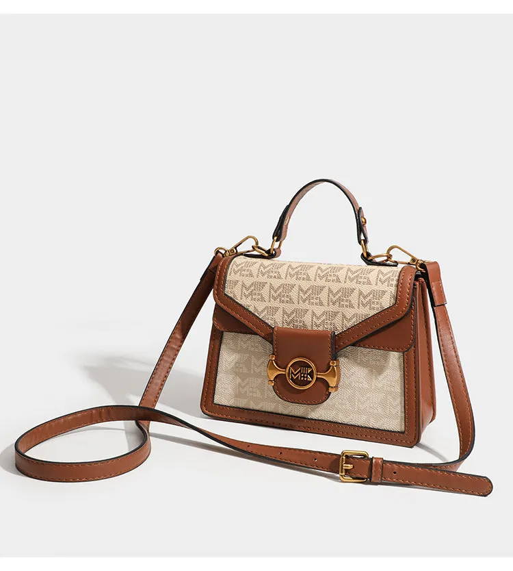 Retro Print Small Square Shoulder Bag - Elegant & Versatile Shoulder Bag
