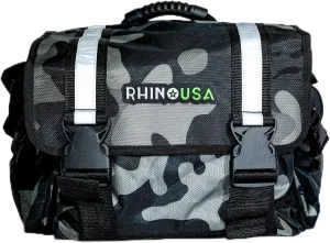 Rhino USA Recovery Gear Storage Bag (CAMO)- Ultimate Recovery Kit Bag for Organization in Your Vehicle - Use With Your Tow Strap, Shackles, Snatch Block or Anything You Desire - Guaranteed For Life!