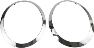 RLB-HILON Headlight Trim Ring Compatible with MINI Cooper F55 F56 F57 2014 2015 2016 2017 2018 2019 2020 2021 Year, 1Pair Chrome Headlight Bezel for Driver and Passenger Side