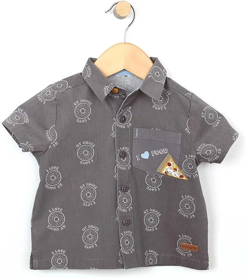 Robeez Baby Boys Woven Short Sleeve Shirt