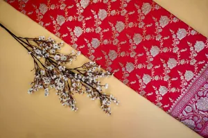 Rose Pink Banarasi Brocade with Beautiful Traditional Handloom and Border